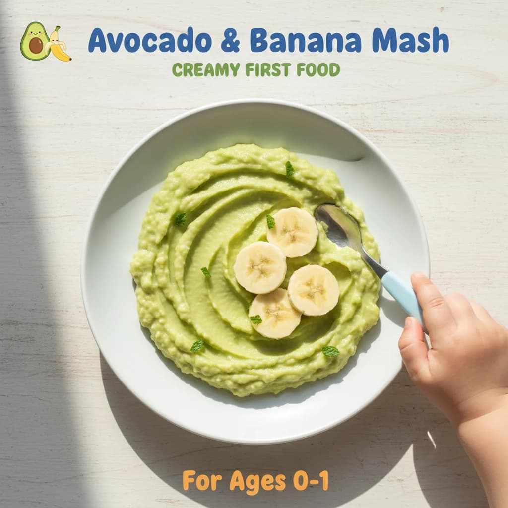 Avocado & Banana Mash: Creamy First Food