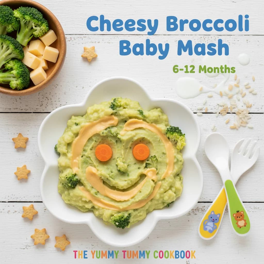 Cheesy Broccoli Baby Mash