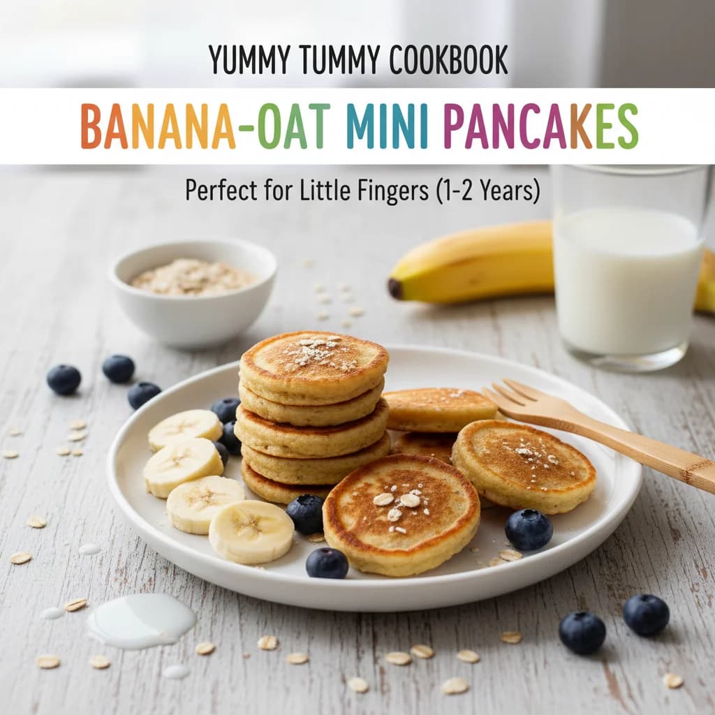 Banana-Oat Mini Pancakes (Finger Food)