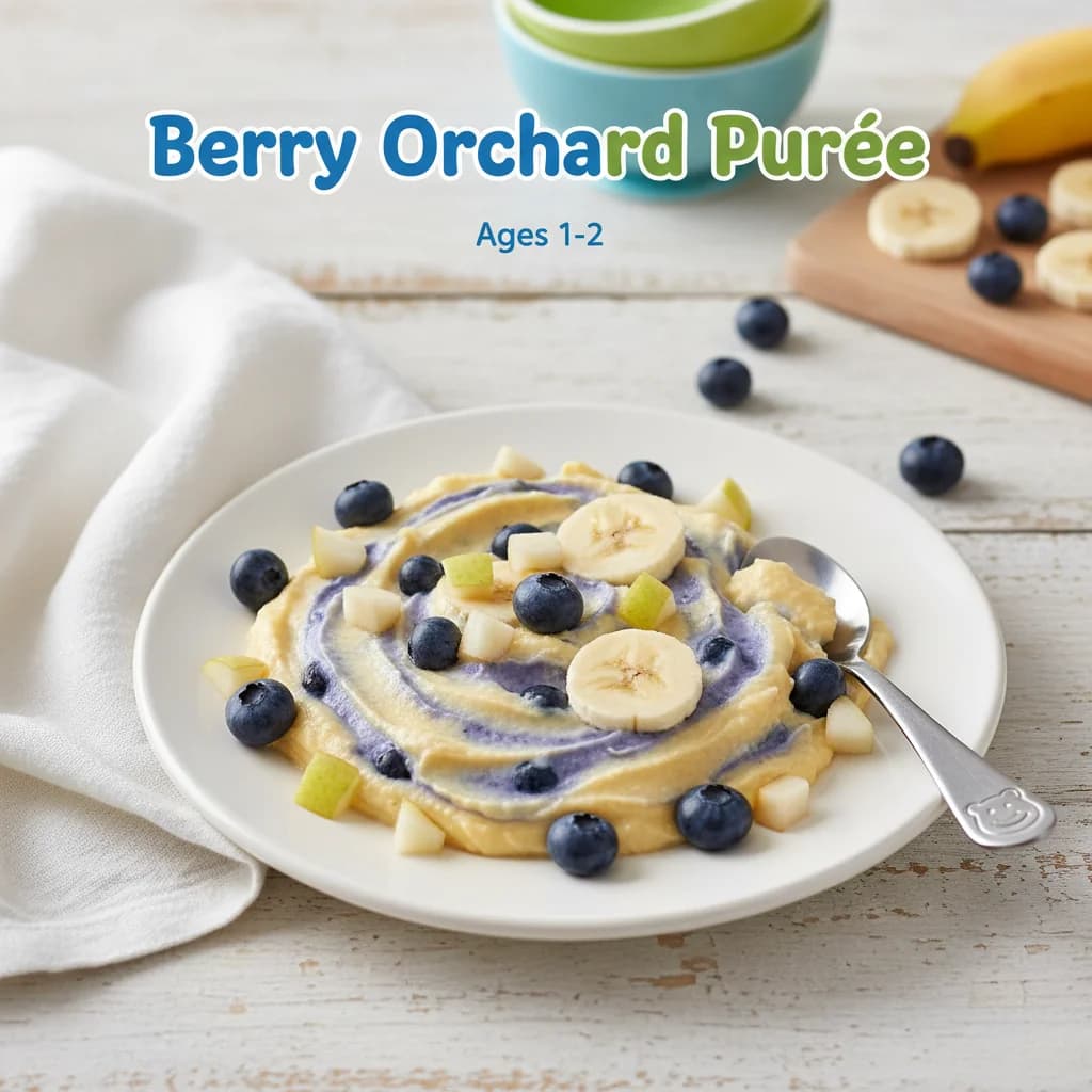 Berry Orchard Purée (Blueberry, Pear & Banana)