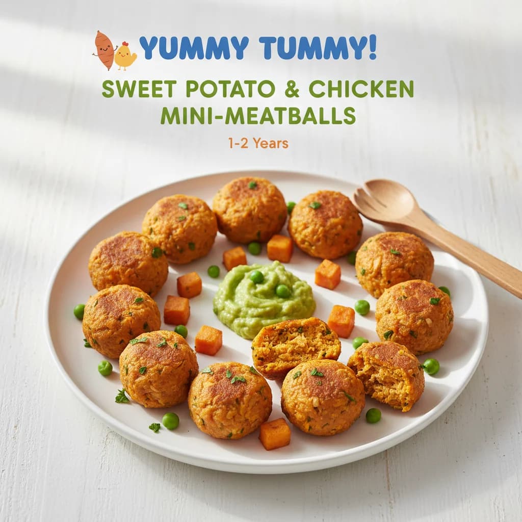 Sweet Potato & Chicken Mini-Meatballs