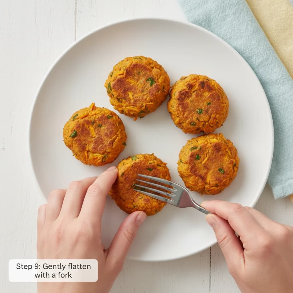 Step 9: Before serving, check that the meatballs are soft enough for your child to manage. If needed, you ca for Sweet Potato & Chicken Mini-Meatballs