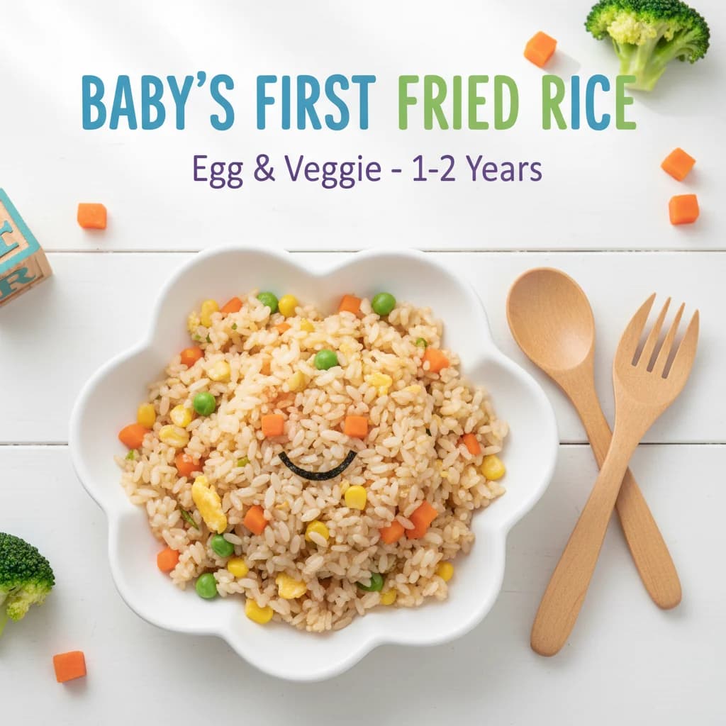 Baby's First Fried Rice (Egg & Veggie)