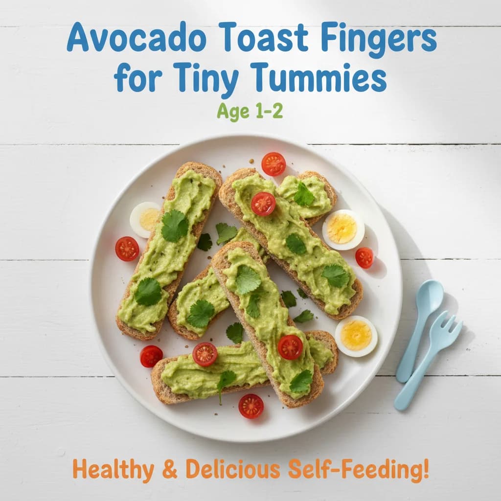 Avocado Toast Fingers for Tiny Tummies