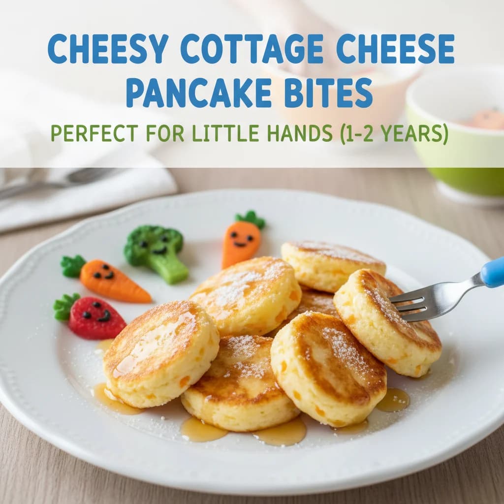 Cheesy Cottage Cheese Pancake Bites