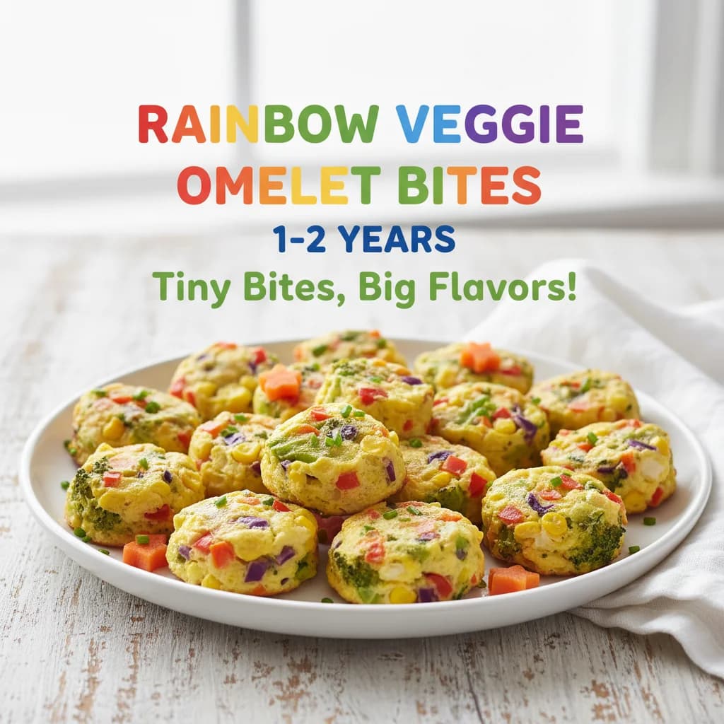 Rainbow Veggie Omelet Bites