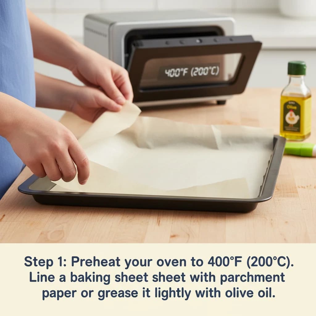 Step 1: Preheat your oven to 400°F (200°C). Line a baking sheet with parchment paper or grease it lightly wi for Cheeky Chicken Bites (Baked)