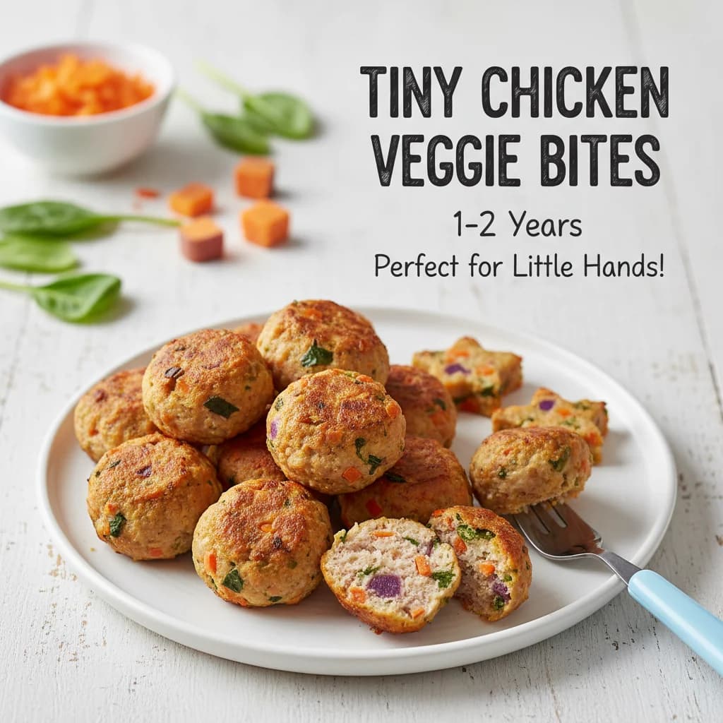Tiny Chicken Veggie Bites